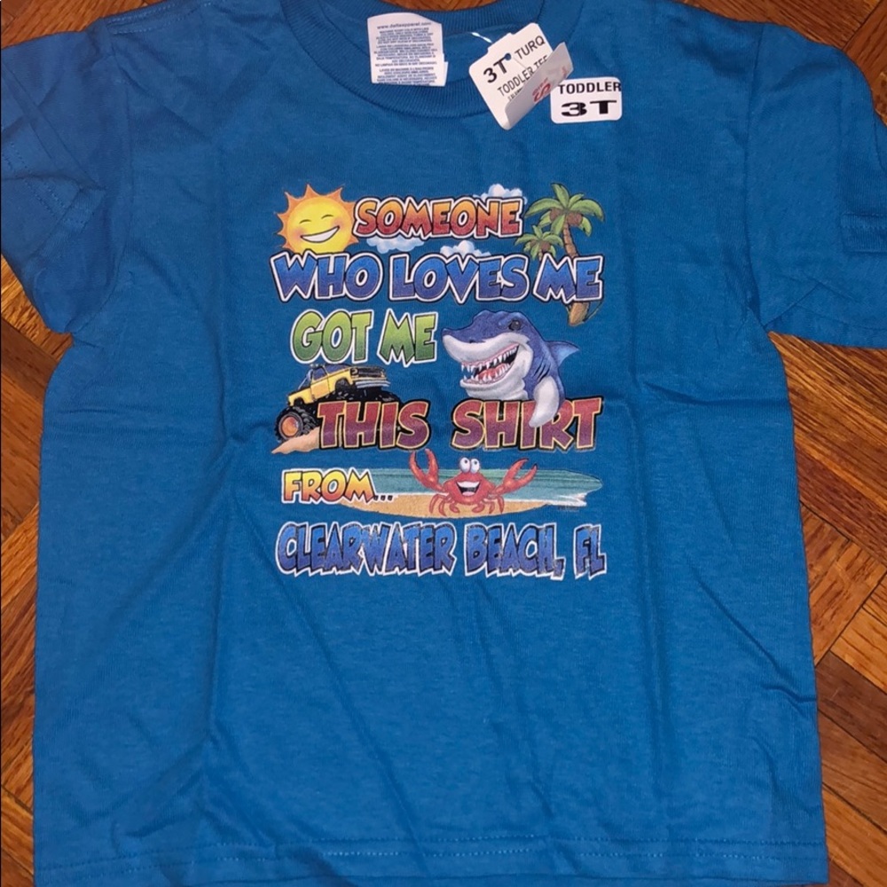 Blue graphic T-shirt